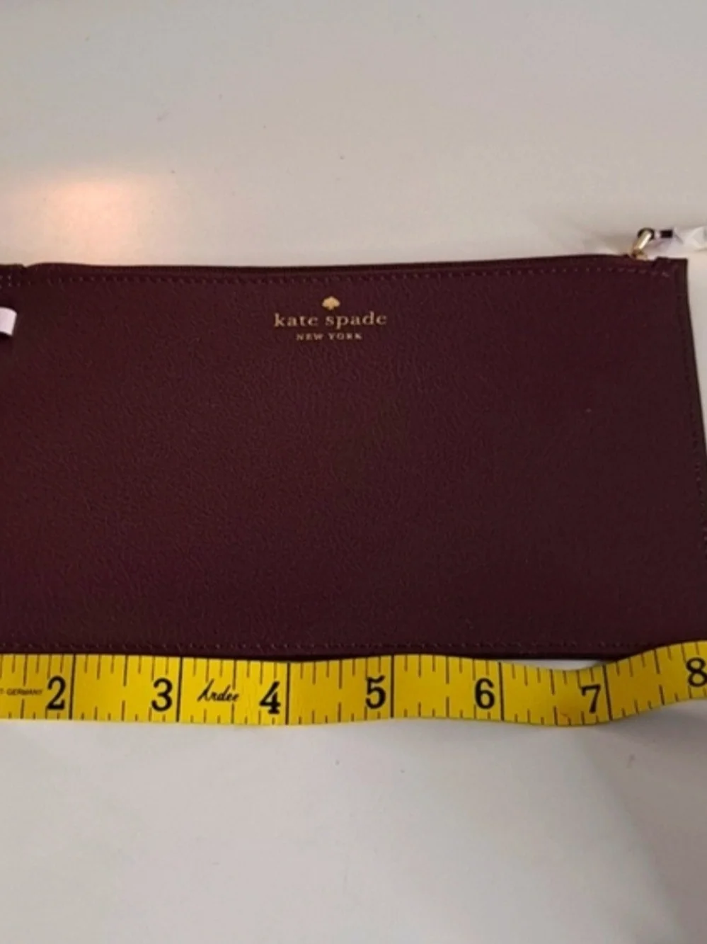 kate spade Pink Champagne Print Reversible Tote Bag with Burgundy Pouch